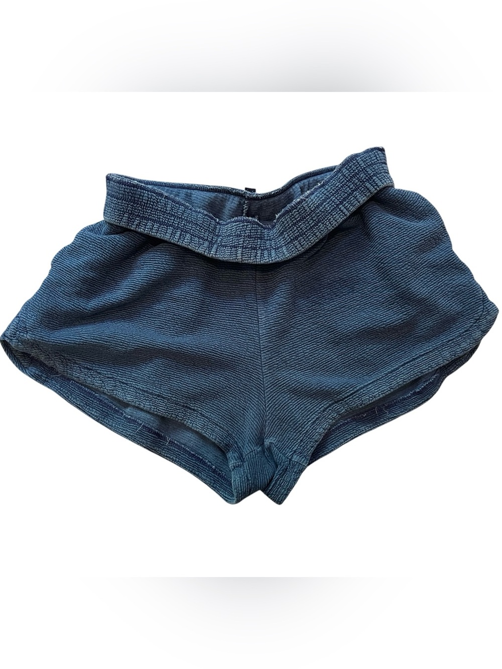 Gap Indigo Ribbed Lounge Shorts - Small - Picture 2 of 5